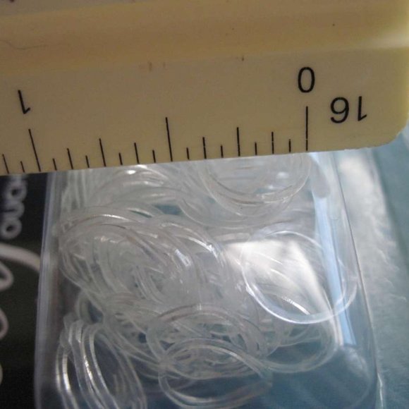 260 Goody Value Pack Clear Ouchless No Metal 3 Sizes Poly Elastic Hair Bands - Picture 3 of 9